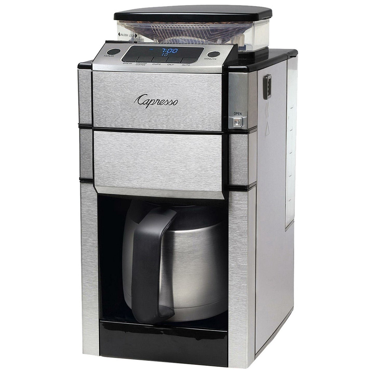 Capresso Stainless Steel Coffee Maker with Thermal Carafe and Gold Filter