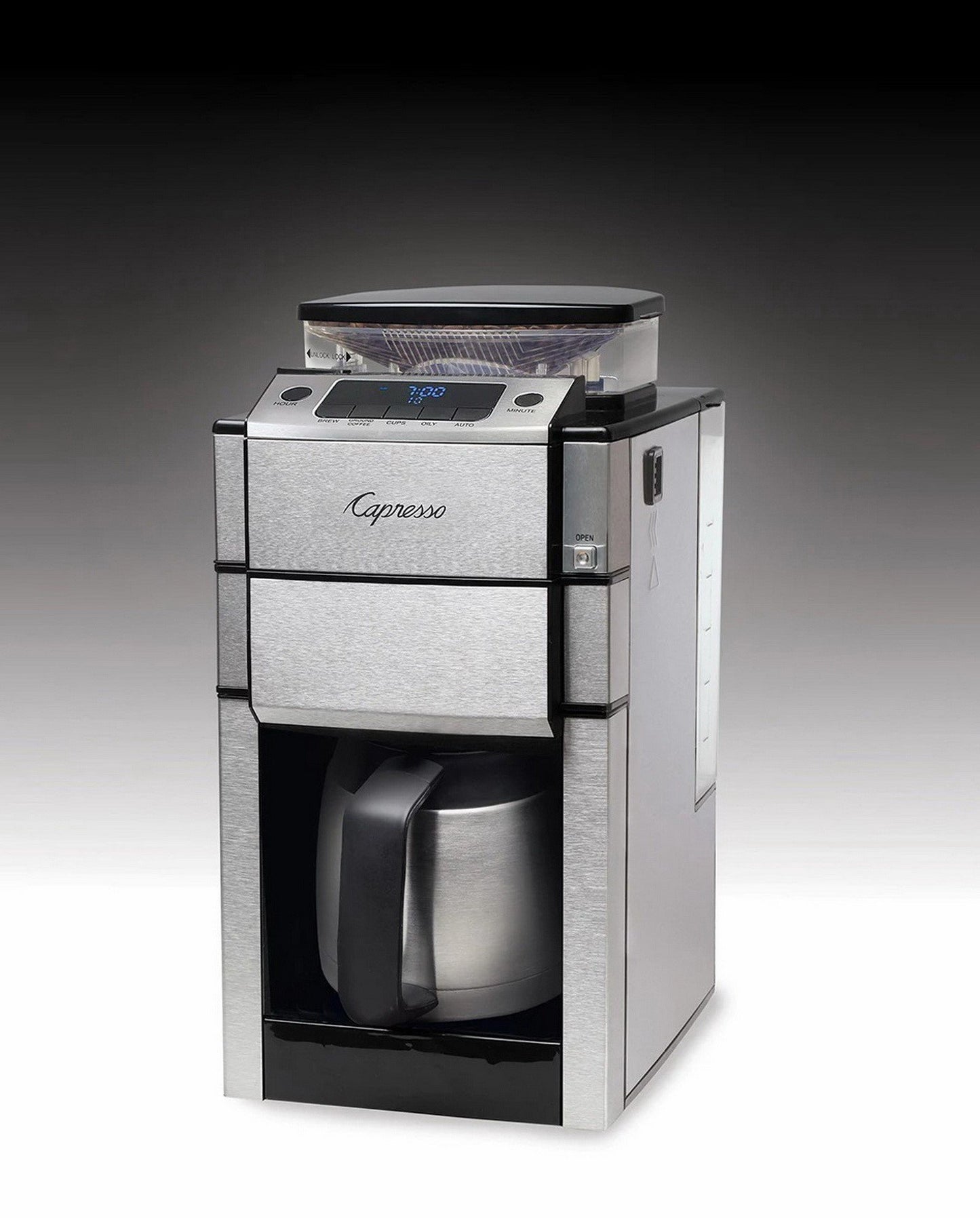 Capresso Stainless Steel Coffee Maker with Thermal Carafe and Gold Filter