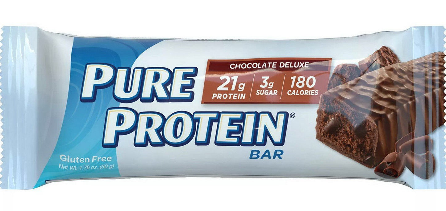 23 Pure Protein Energy Bars Chocolate Peanut Butter Caramel Gluten Free