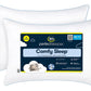 Two Pack Serta Bed Pillows Queen or King Size Fiberfill 300 Thread Count Cotton