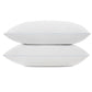 Two Pack Serta Bed Pillows Queen or King Size Fiberfill 300 Thread Count Cotton