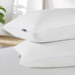 Two Pack Serta Bed Pillows Queen or King Size Fiberfill 300 Thread Count Cotton