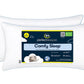 Two Pack Serta Bed Pillows Queen or King Size Fiberfill 300 Thread Count Cotton