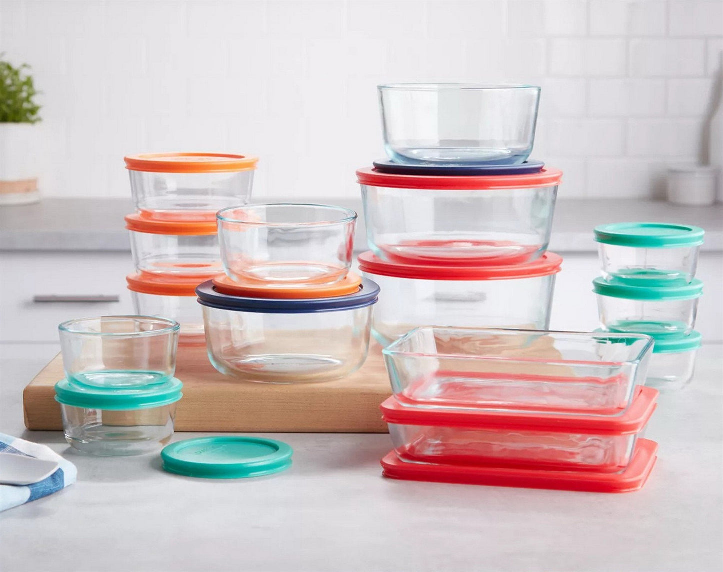 Pyrex 30 Piece Glass Food Storage Containers Simply Store Set