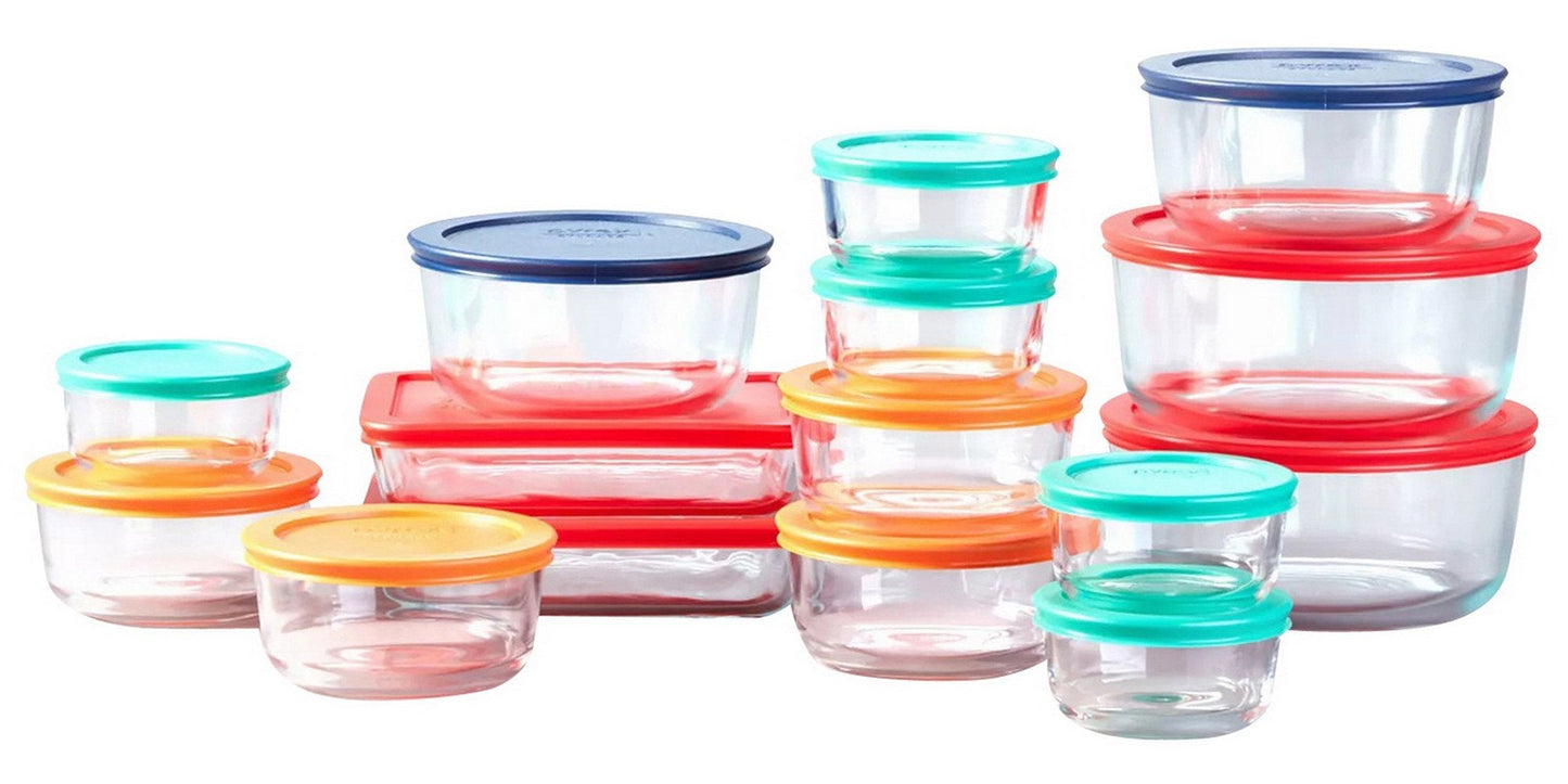 Pyrex 30 Piece Glass Food Storage Containers Simply Store Set