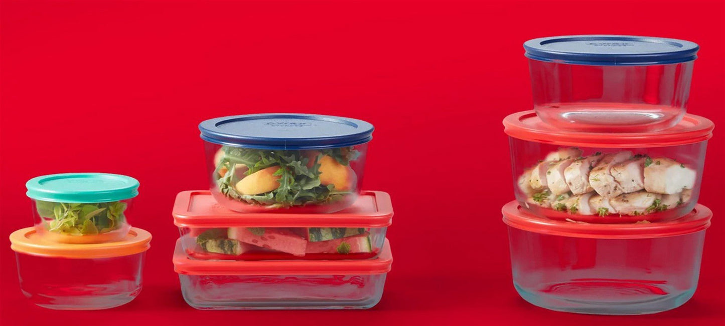 Pyrex 30 Piece Glass Food Storage Containers Simply Store Set