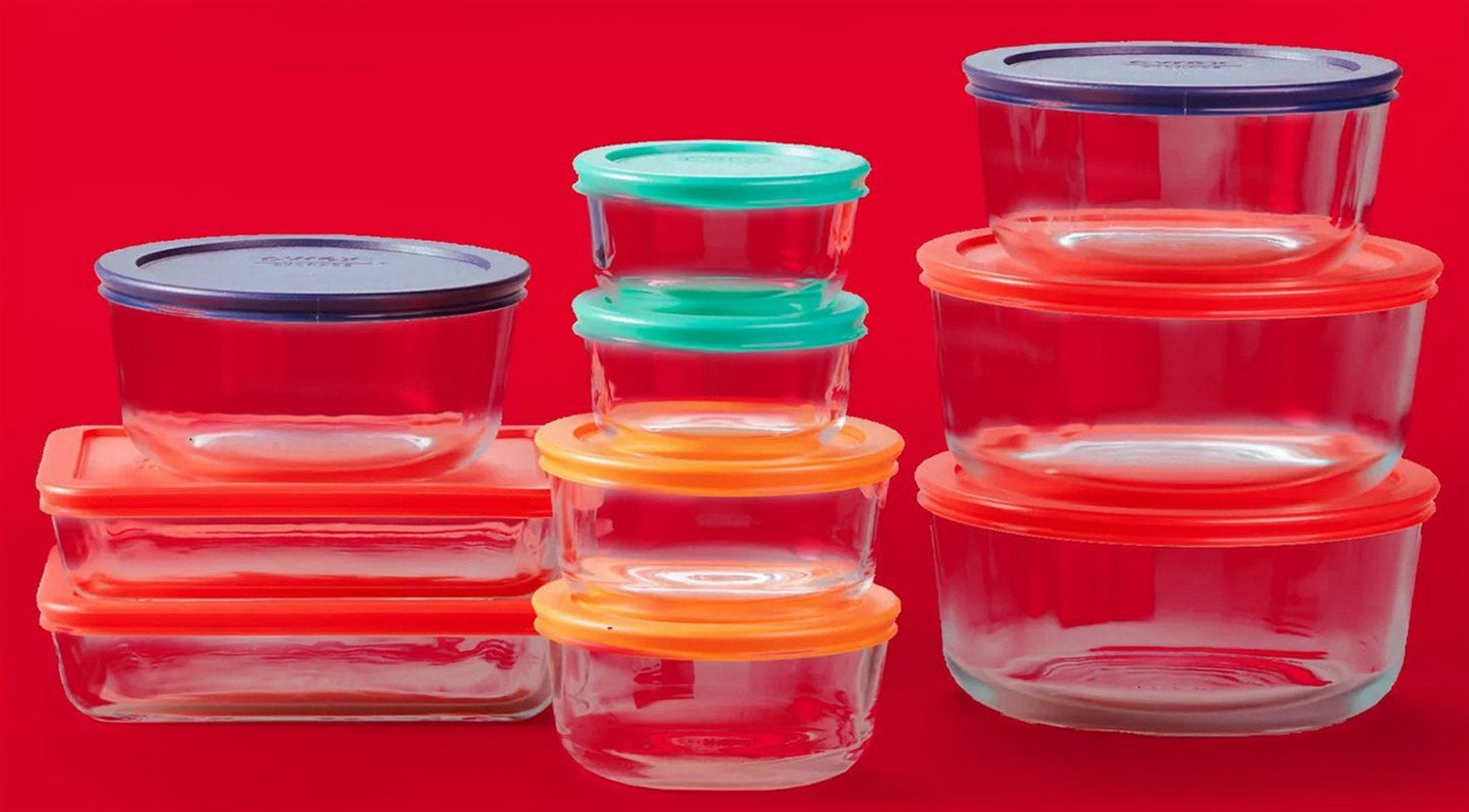 Pyrex 30 Piece Glass Food Storage Containers Simply Store Set