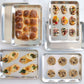 Set of 6 Aluminum Baking Cookie Quarter Size Sheet Bake Pan Nordic Ware Naturals