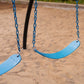 Huge Castle Clubhouse Playground Playset with Swing Spiral Slide Climbing Wall