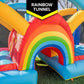 Giant Inflatable Bounce House with Slide Climbing Wall Tunnel Bouncer 19' x 9'