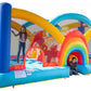 Giant Inflatable Bounce House with Slide Climbing Wall Tunnel Bouncer 19' x 9'