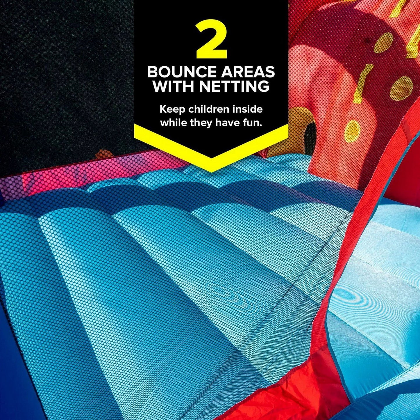 Giant Inflatable Bounce House with Slide Climbing Wall Tunnel Bouncer 19' x 9'