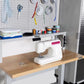 Adjustable Height Electric Workbench Work Table Bench 48" x 24" Solid Wood Top