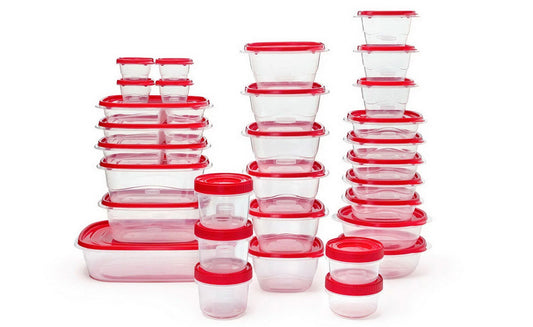 Rubbermaid 64 Piece Food Storage Containers Set Plastic TakeAlongs