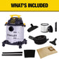 Stanley 6 Gallon Wet Dry Shop Vacuum 5.0 Peak HP Stainless Steel