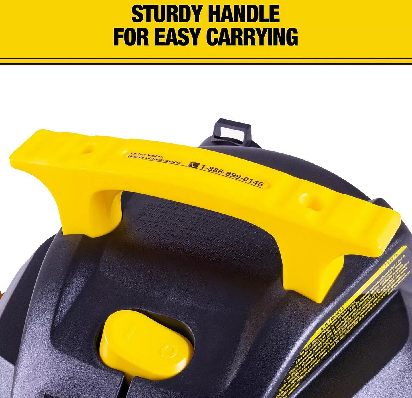 Stanley 6 Gallon Wet Dry Shop Vacuum 5.0 Peak HP Stainless Steel