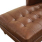 Top-Grain Leather Sectional L-Shaped Sofa Couch Chaise Living Room Furniture Set