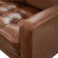 Top-Grain Leather Sectional L-Shaped Sofa Couch Chaise Living Room Furniture Set
