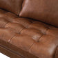 Top-Grain Leather Sectional L-Shaped Sofa Couch Chaise Living Room Furniture Set