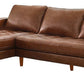 Top-Grain Leather Sectional L-Shaped Sofa Couch Chaise Living Room Furniture Set