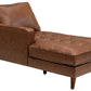 Top-Grain Leather Sectional L-Shaped Sofa Couch Chaise Living Room Furniture Set