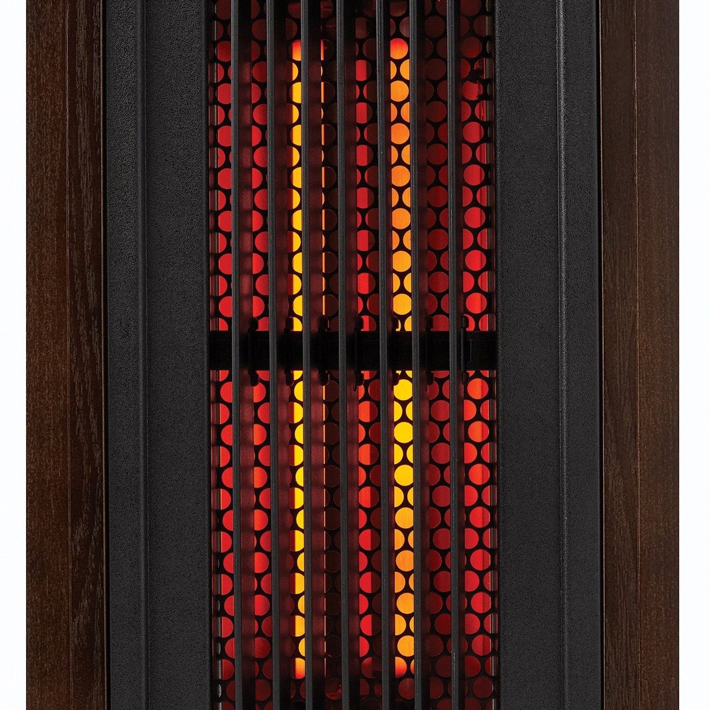 Infrared Electric Space Heater 23" Tower 1500 Watt Remote Control Wood Cabinet