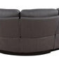 6 Piece Reclining Sectional Sofa Couch Chaise Modular Fabric Furniture Set Grey