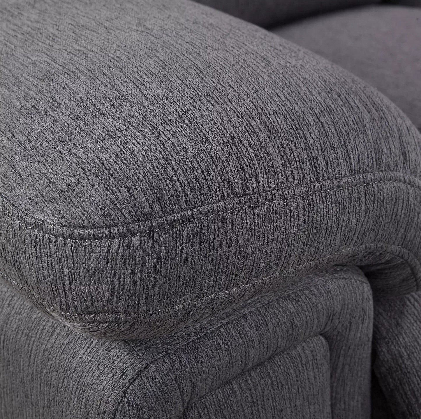 6 Piece Reclining Sectional Sofa Couch Chaise Modular Fabric Furniture Set Grey