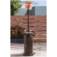 86" Tall Bronze Patio Heater with LED Light Table 50,000 BTU Electric Start