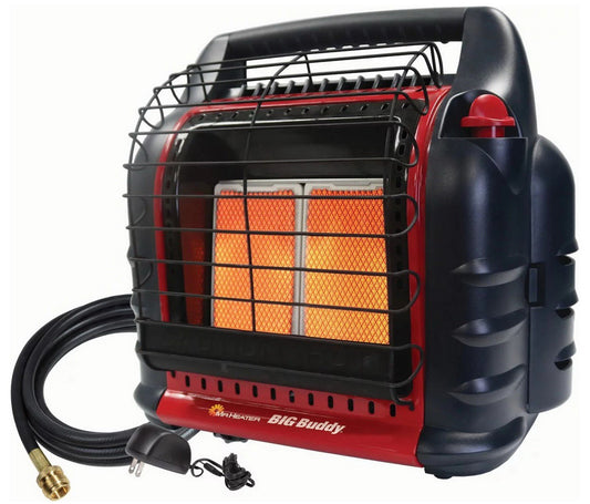Mr. Heater Propane Space Heater 18,000 BTU Big Buddy Portable Radiant 450 sq ft