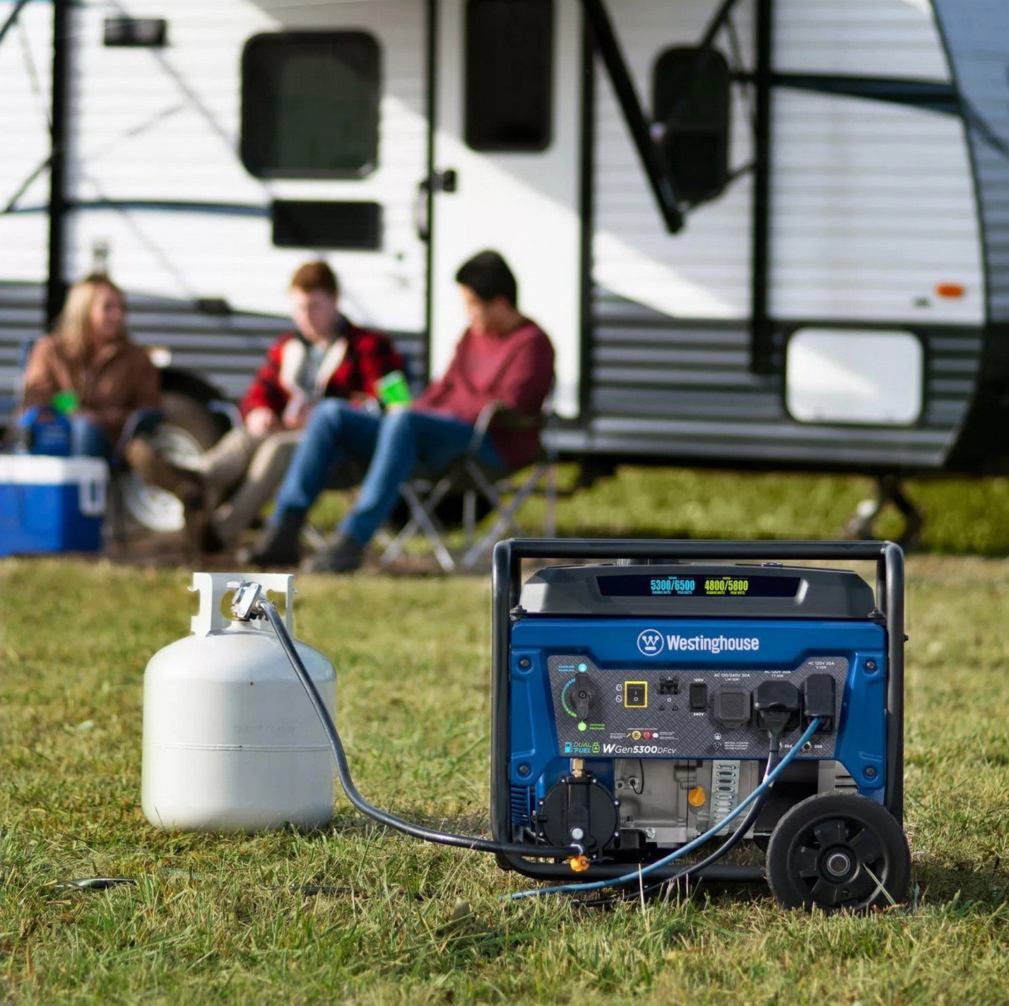 Westinghouse 6500 Peak Watts Portable Power Generator Dual Fuel Gas Propane