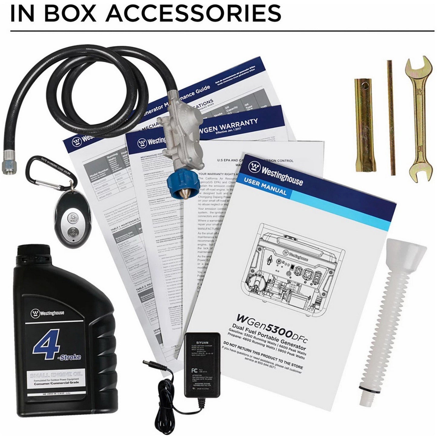 Westinghouse 6,600 Peak Watts Dual Fuel Power Generator Gas Propane Push Start