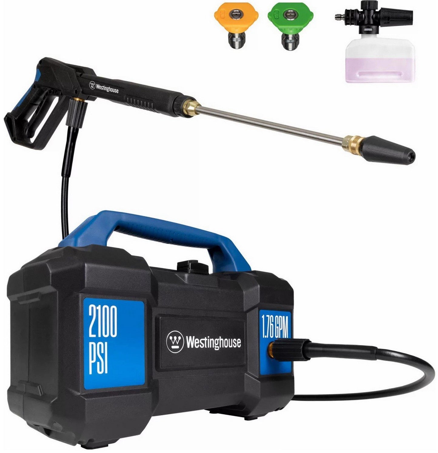 2100 PSI Electric Pressure Washer 1.76 GPM Foam Cannon Westinghouse ePX3100v