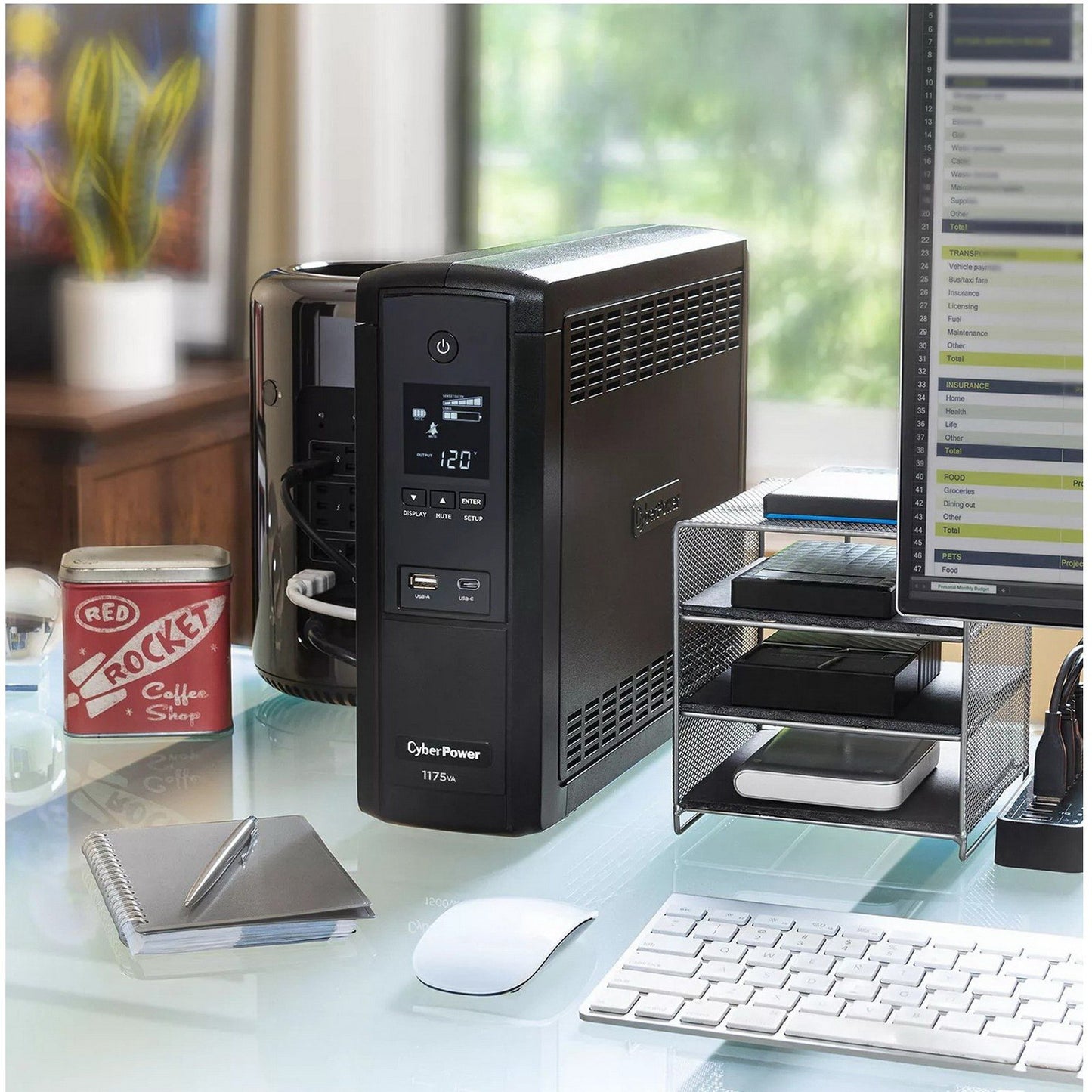 CyberPower 1175VA UPS Battery Backup with Surge Protection & USB Charging S175UC