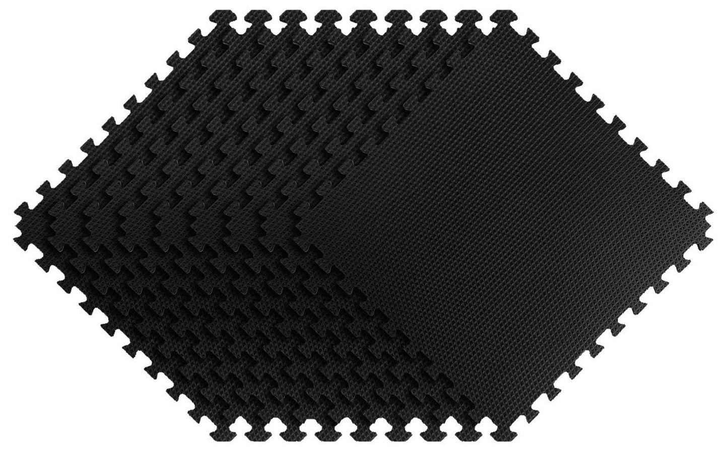 Norsk 25" x 25" Reversible Foam Flooring Gray Wood & Black 9 Tiles Set