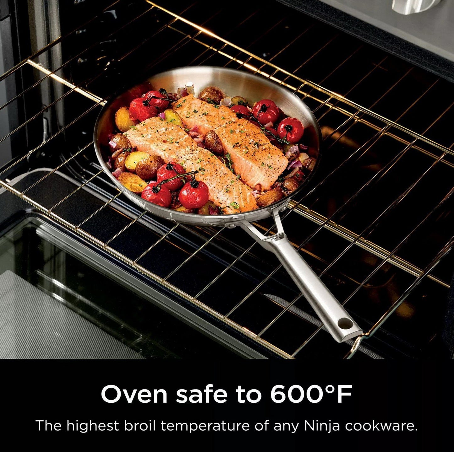 Ninja EverClad 12 pc Tri Ply Stainless Steel Cookware Set Induction Ready