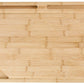 All Natural Bamboo Cutting Board 16" x 12" with 2 PrepTech Phone Holder Slots