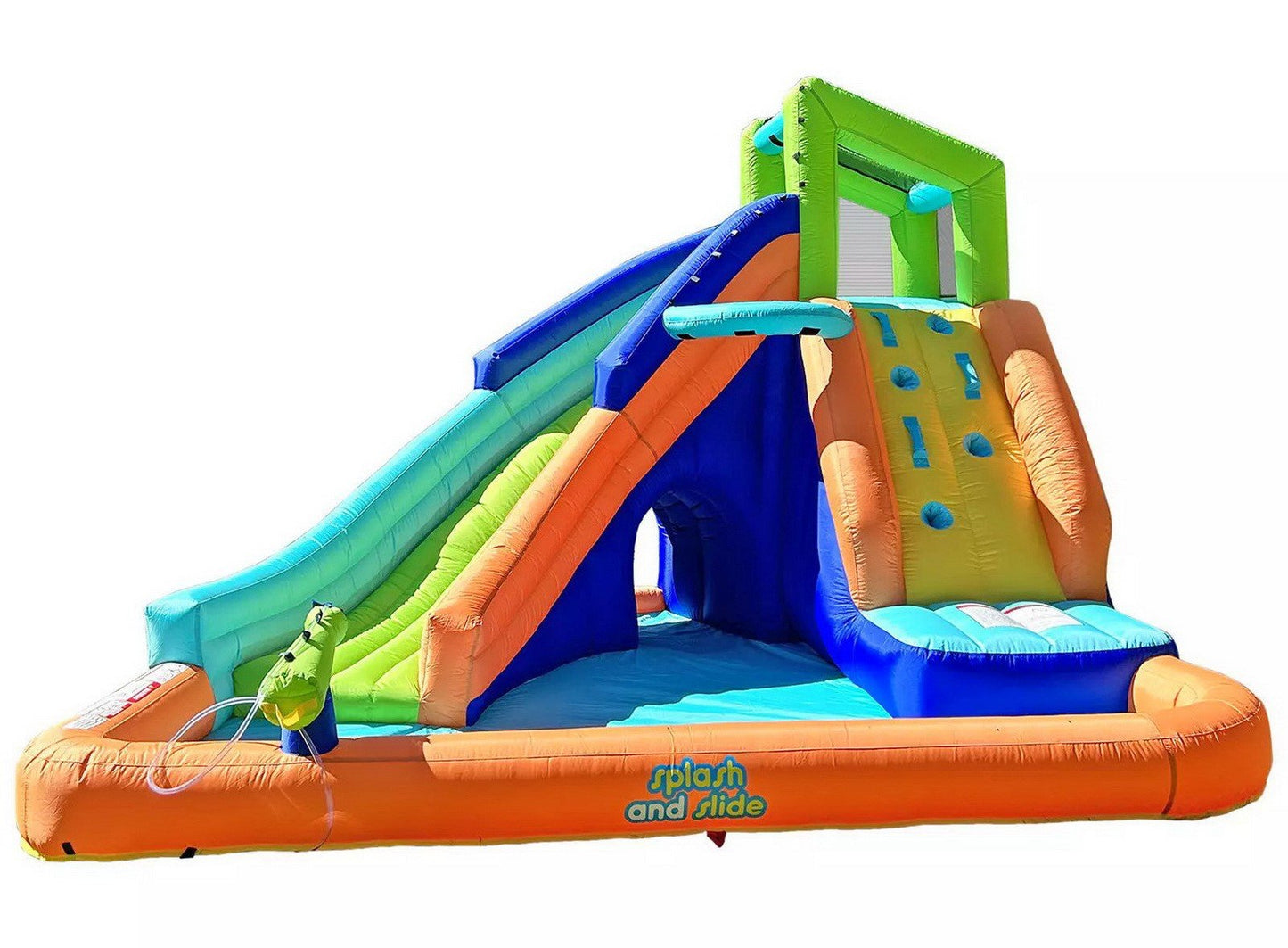 Kids Large Inflatable Water Slide Splash Pool Climbing Wall My First Waterslide
