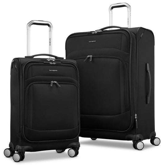 Samsonite 2 pc Softside Spinner Wheel Luggage Set Rolling Expandable Suitcases