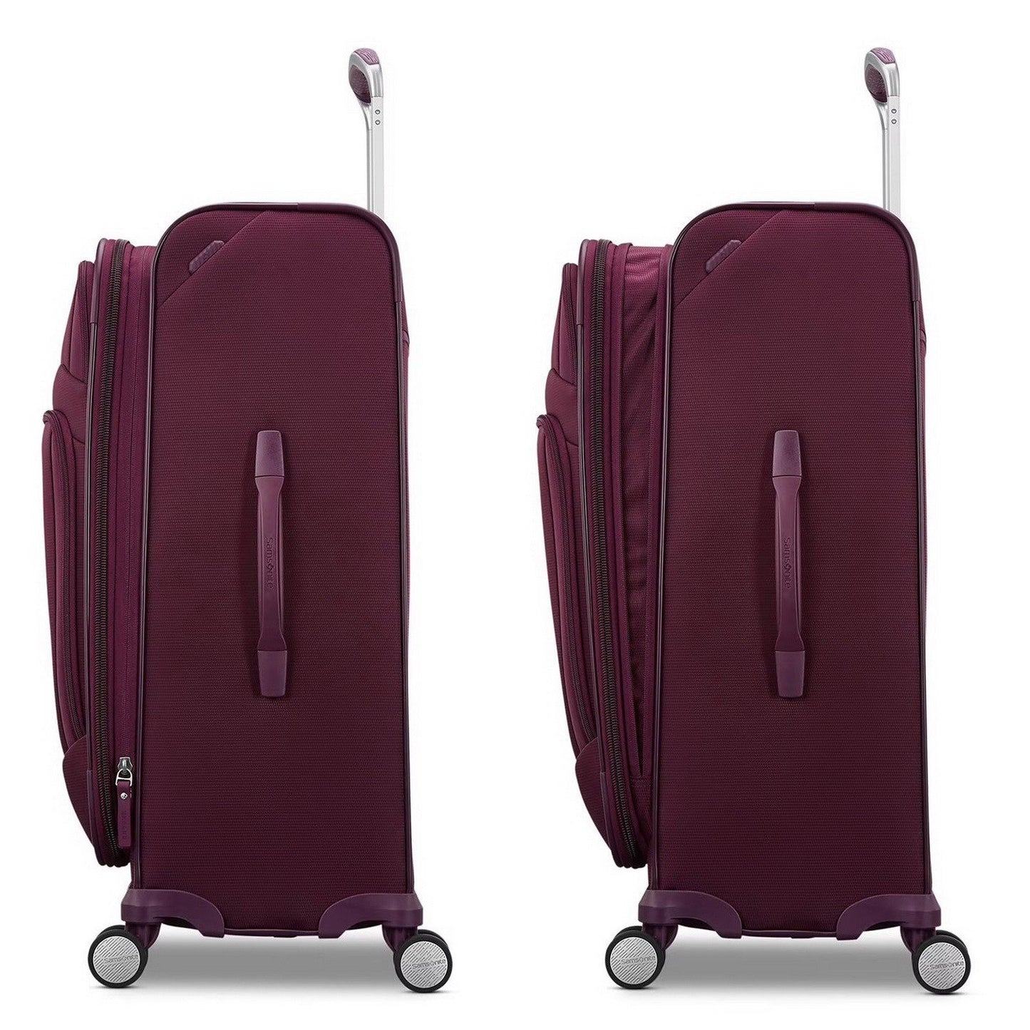 Samsonite 2 pc Softside Spinner Wheel Luggage Set Rolling Expandable Suitcases