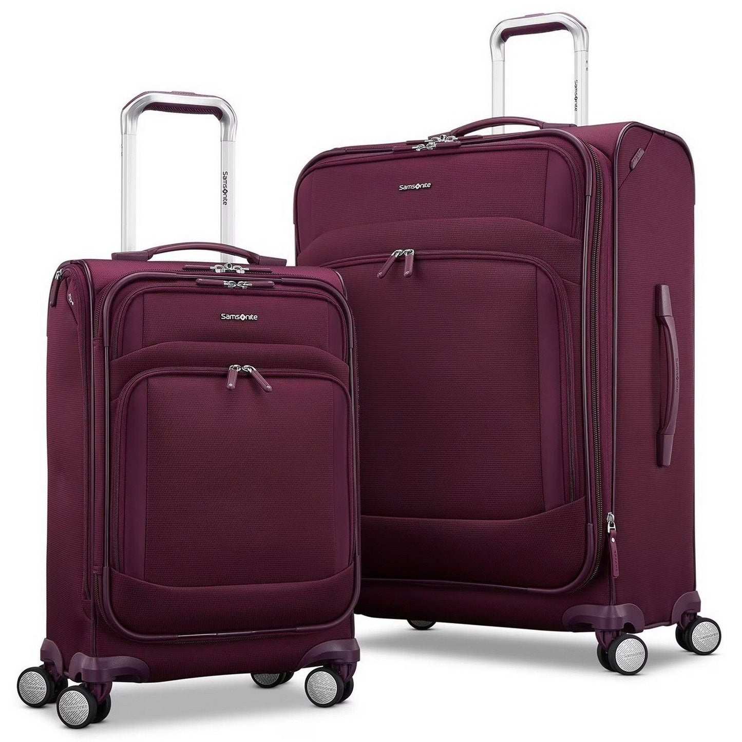 Samsonite 2 pc Softside Spinner Wheel Luggage Set Rolling Expandable Suitcases