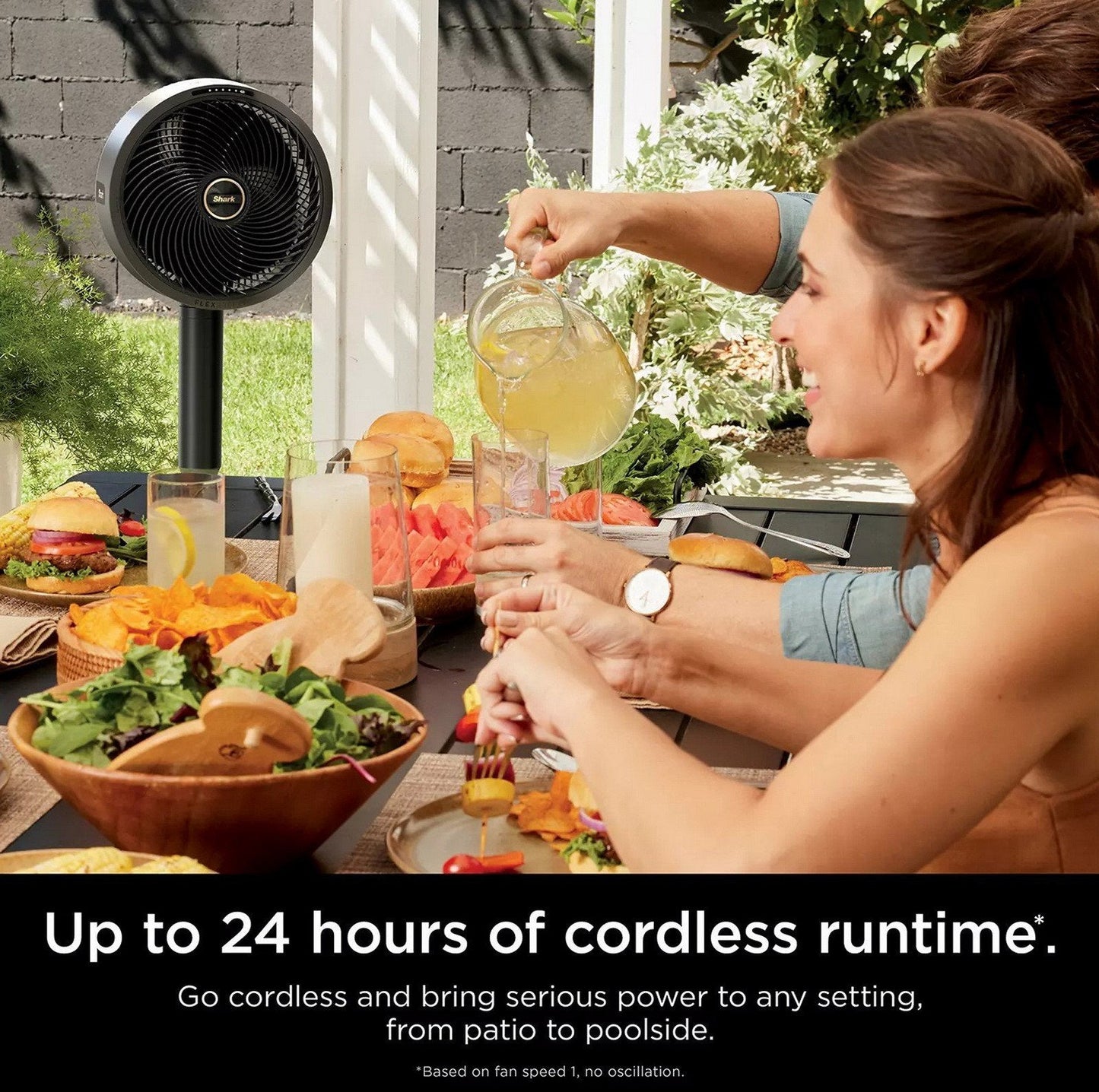 Shark FlexBreeze Fan with Mist Attachment Cordless & Corded Outdoor Indoor