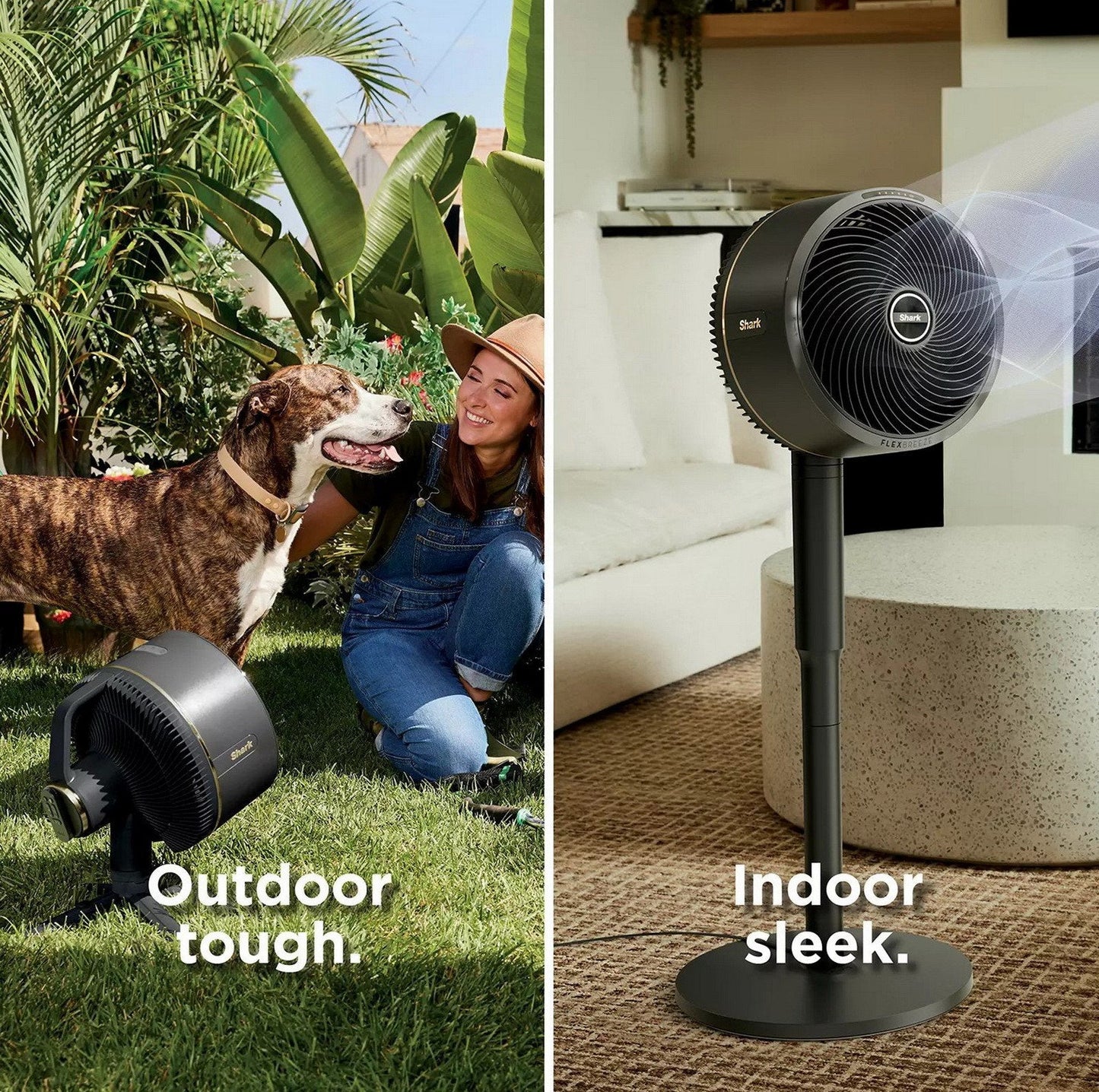 Shark FlexBreeze Fan with Mist Attachment Cordless & Corded Outdoor Indoor