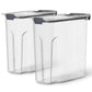 Rubbermaid Brilliance 2 Pack Cereal Dispenser Food Storage Containers 18 Cup
