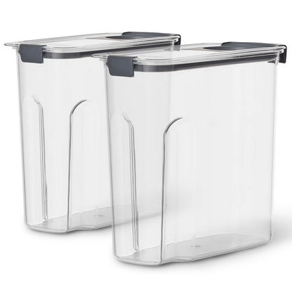 Rubbermaid Brilliance 2 Pack Cereal Dispenser Food Storage Containers 18 Cup