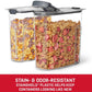 Rubbermaid Brilliance 2 Pack Cereal Dispenser Food Storage Containers 18 Cup