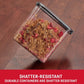 Rubbermaid Brilliance 2 Pack Cereal Dispenser Food Storage Containers 18 Cup