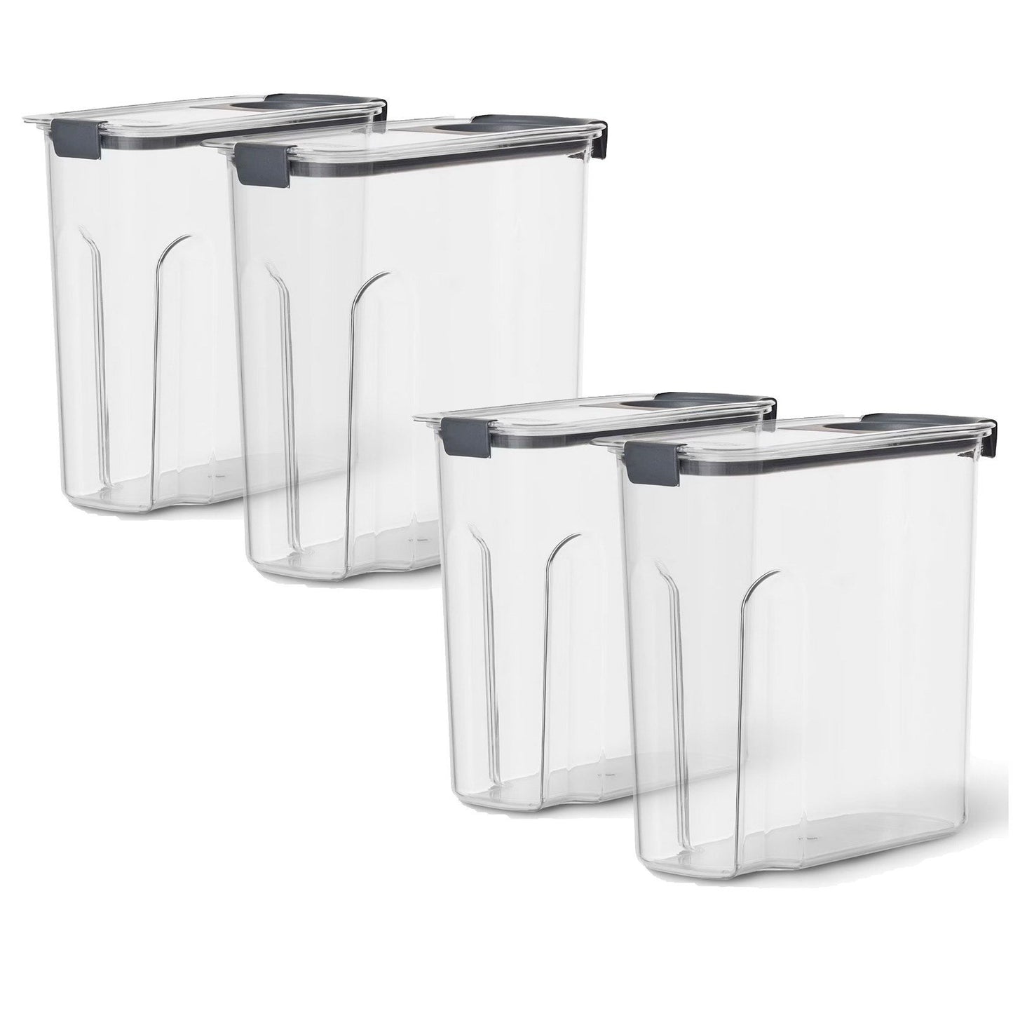 Rubbermaid Brilliance 2 Pack Cereal Dispenser Food Storage Containers 18 Cup