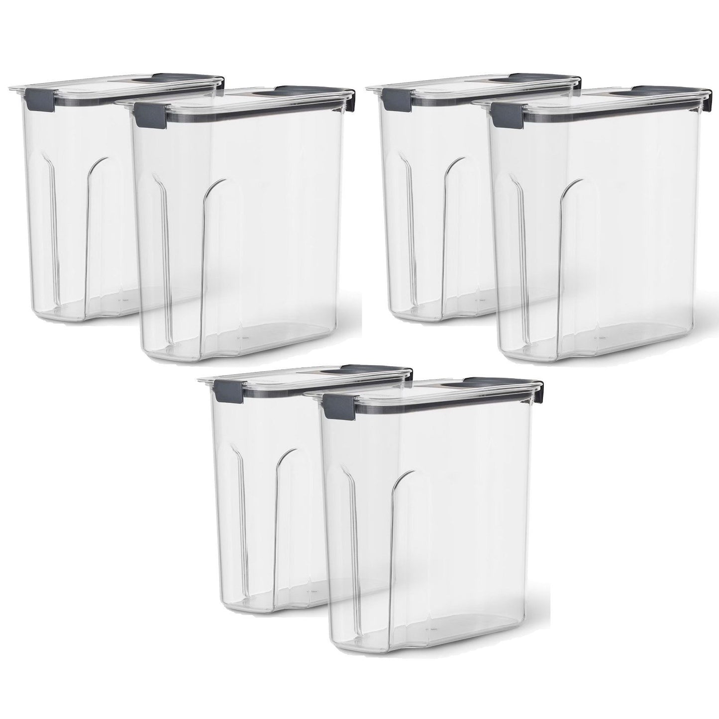Rubbermaid Brilliance 2 Pack Cereal Dispenser Food Storage Containers 18 Cup