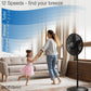 Lasko 18" Eco Quiet Pedestal Fan with Adjustable Height Tilt Remote Control